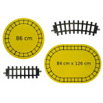 Vlak na batérie + koľajnice 350 cm